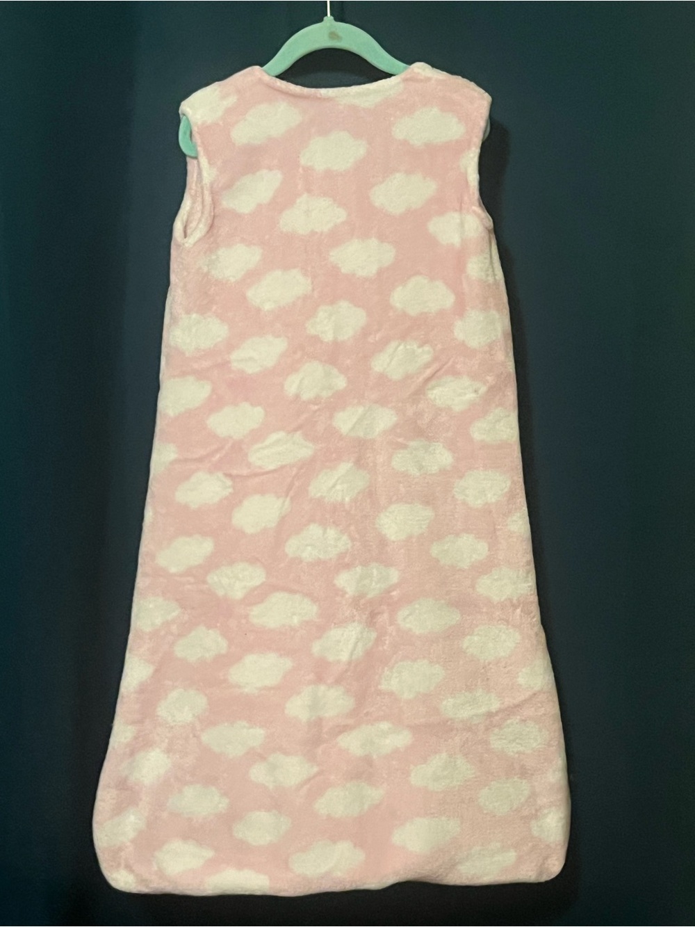 Pink Cloud Plush Sleeveless Sleep Sack by
